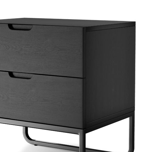 CONTINENTAL DESIGNS TANISHA 2 DRAWER BEDSIDE TABLE