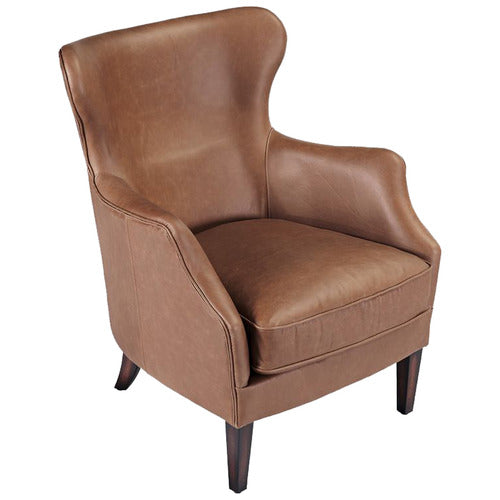 REXINGTON HOME TEGAN COW LEATHER ARMCHAIR