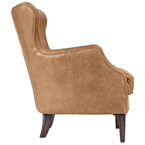 REXINGTON HOME TEGAN COW LEATHER ARMCHAIR