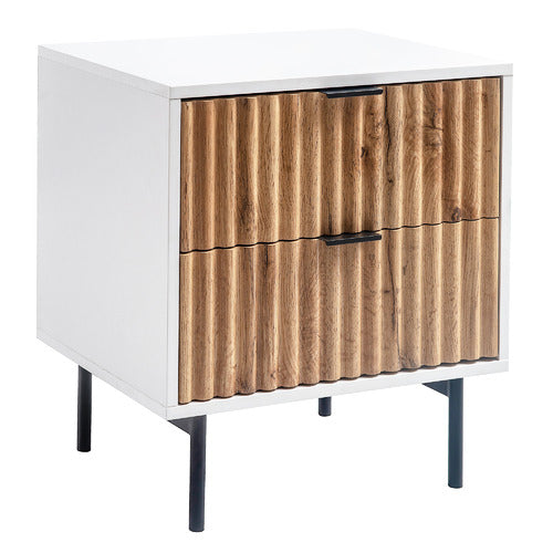CAPE FURNITURE TERRA 2 DRAWER BEDSIDE TABLE