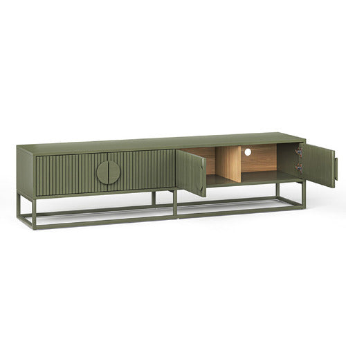 CONTINENTAL DESIGNS TESSA RIPPLE SLATTED TV UNIT