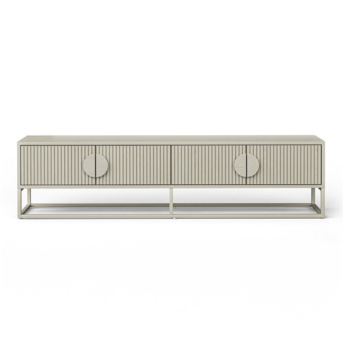 CONTINENTAL DESIGNS TESSA RIPPLE SLATTED TV UNIT
