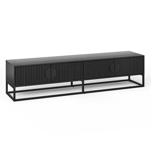 CONTINENTAL DESIGNS TESSA RIPPLE SLATTED TV UNIT