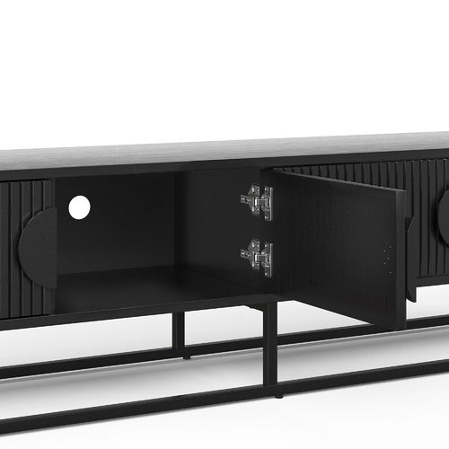 CONTINENTAL DESIGNS TESSA RIPPLE SLATTED TV UNIT
