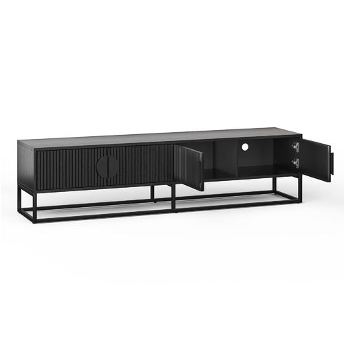 CONTINENTAL DESIGNS TESSA RIPPLE SLATTED TV UNIT