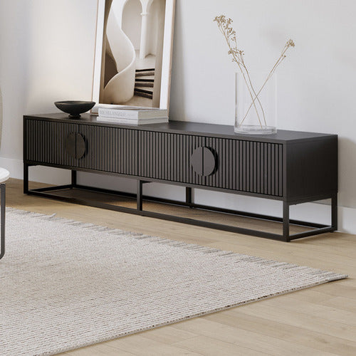 CONTINENTAL DESIGNS TESSA RIPPLE SLATTED TV UNIT
