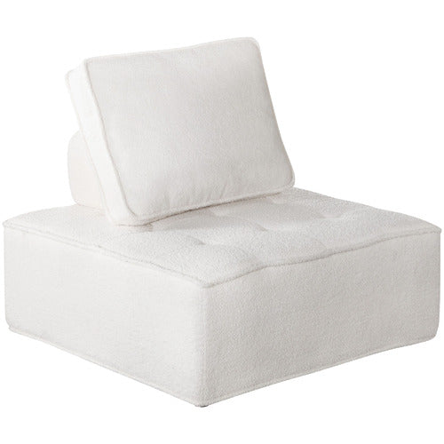 LIVING FUSION THESEUS BOUCLE ADJUSTABLE ACCENT CHAIR