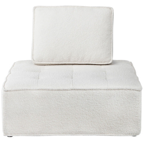 LIVING FUSION THESEUS BOUCLE ADJUSTABLE ACCENT CHAIR