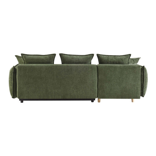 CORE LIVING THOMAS 3 SEATER DOUBLE SOFA BED WITH LEFT CHAISE