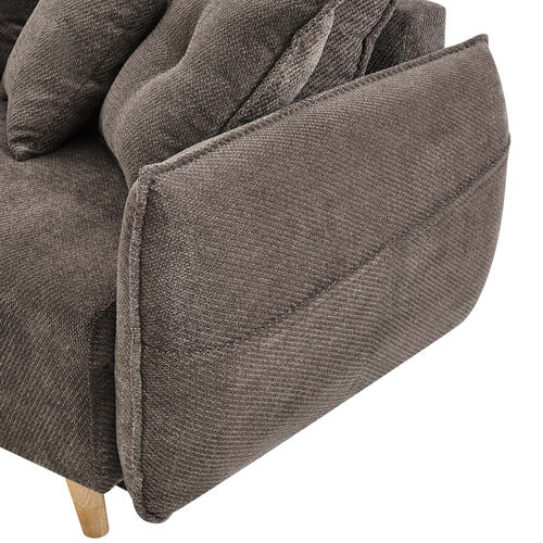CORE LIVING THOMAS 3 SEATER DOUBLE SOFA BED WITH LEFT CHAISE