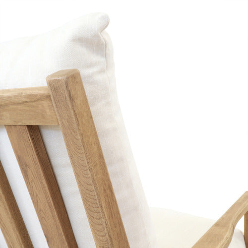 HYDE PARK HOME THORNETTE OAK WOOD ROCKING CHAIR