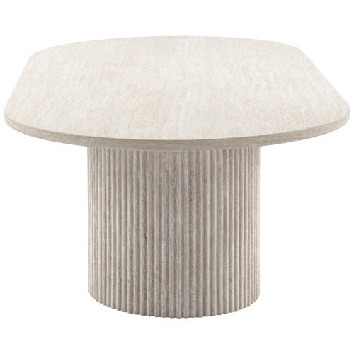 TILLY TRAVERTINE-LOOK COFFEE TABLE