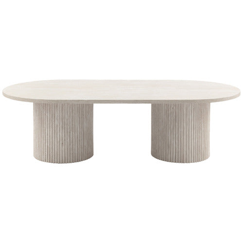 TILLY TRAVERTINE-LOOK COFFEE TABLE