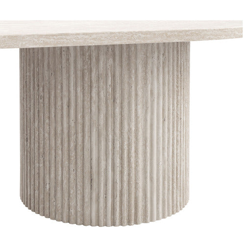 TILLY TRAVERTINE-LOOK COFFEE TABLE