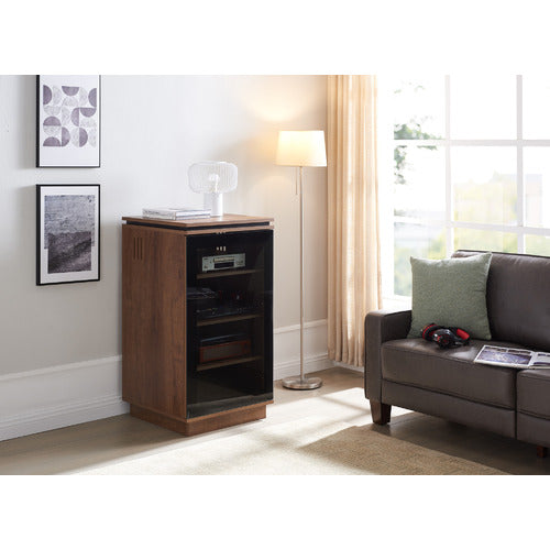 MONUMENT FURNITURE IR-FRIENDLY ENCLOSED HI-FI GLASS-TOP RACK