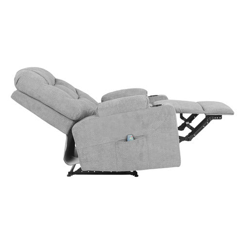 LIVING FUSION TOWSON UPHOLSTERED MASSAGE RECLINER ARMCHAIR