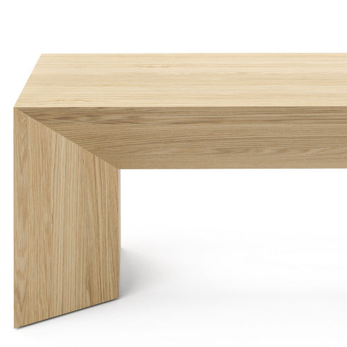 CONTINENTAL DESIGNS TRENTON AMERICAN OAK WOOD COFFEE TABLE