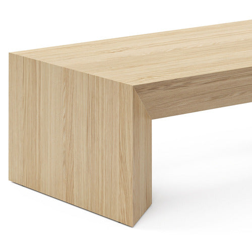 CONTINENTAL DESIGNS TRENTON AMERICAN OAK WOOD COFFEE TABLE