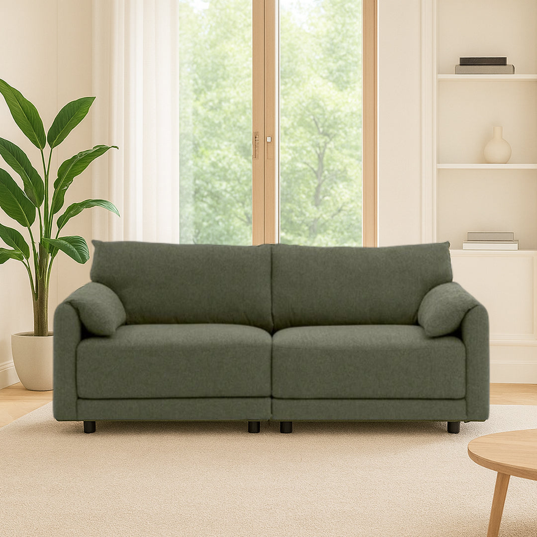 VARLEY FABRIC 2.5 SEATER SOFA GREEN