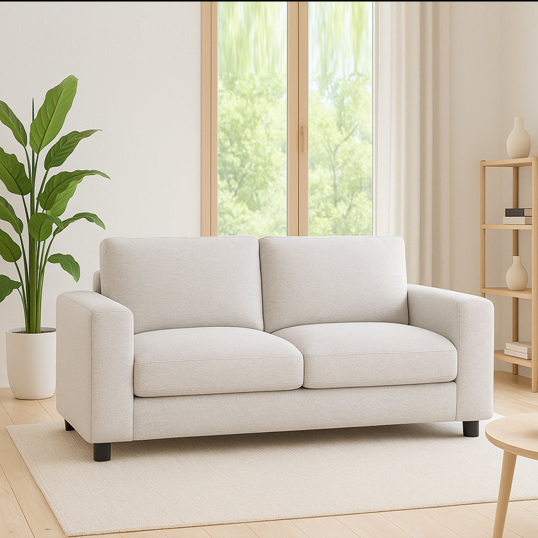 VERONICA FABRIC 2 SEATER SOFA PLATINUM