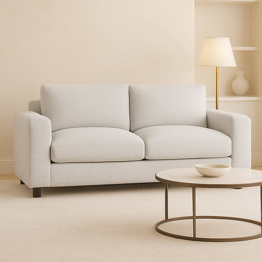 VERONICA FABRIC 2 SEATER SOFA STONE