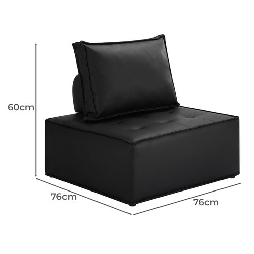 LIVING FUSION VALERI ARMLESS LOUNGE CHAIRS (SET OF 2)