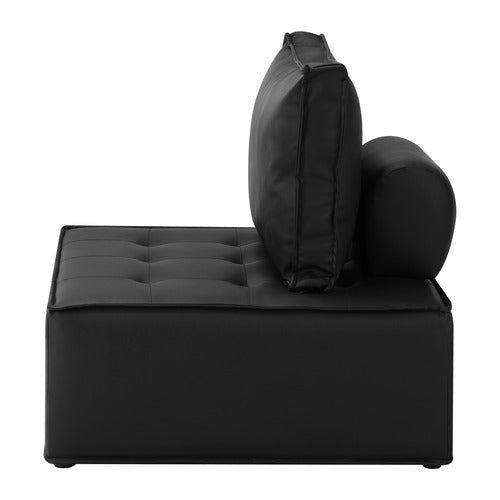 LIVING FUSION VALERI ARMLESS LOUNGE CHAIRS (SET OF 4)