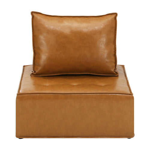 LIVING FUSION VALERI ARMLESS LOUNGE CHAIRS (SET OF 2)