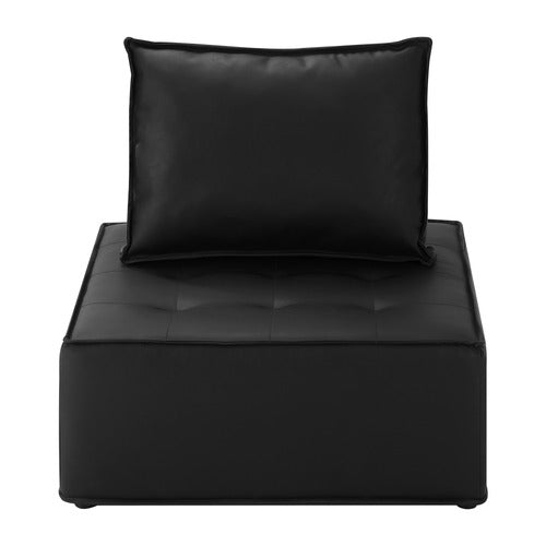 LIVING FUSION VALERI ARMLESS LOUNGE CHAIRS (SET OF 4)