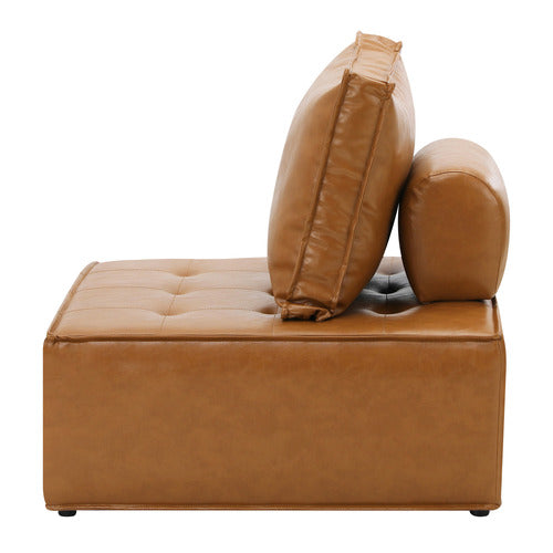 LIVING FUSION VALERI ARMLESS LOUNGE CHAIRS (SET OF 4)