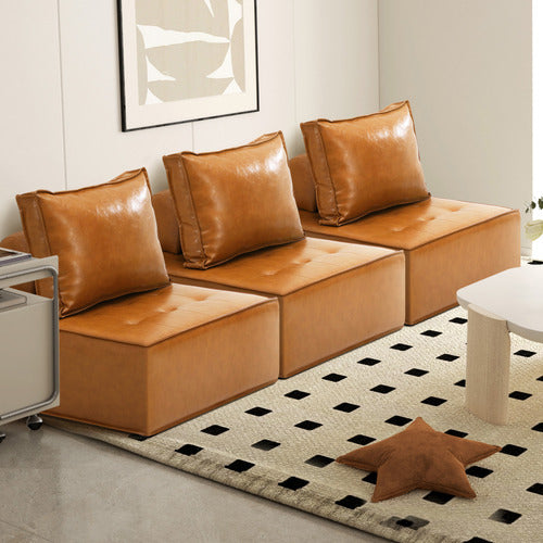 LIVING FUSION VALERI ARMLESS LOUNGE CHAIRS (SET OF 3)