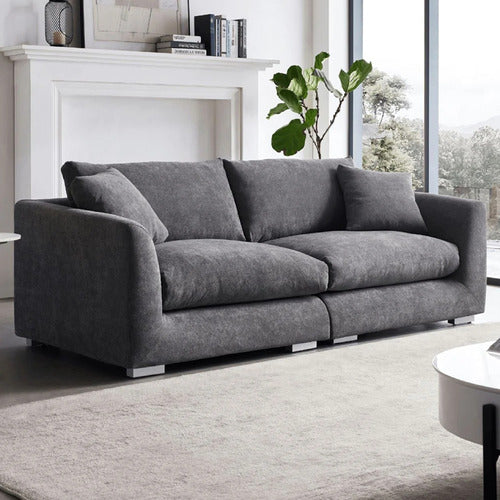 YORK STREET VERA 3 SEATER UPHOLSTERED SOFA