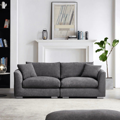 YORK STREET VERA 3 SEATER UPHOLSTERED SOFA
