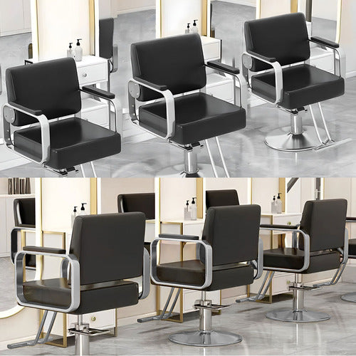 MODERN COLLECTIVE VERONICA FAUX LEATHER SALON CHAIR