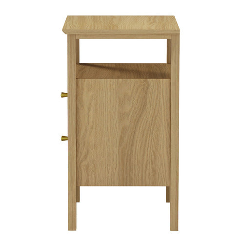 LIVING FUSION HILDA 2 DRAWER BEDSIDE TABLE