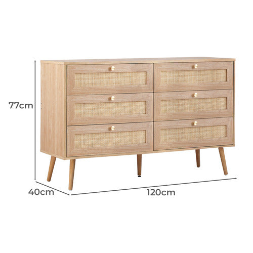 LIVING FUSION VESTA 6 DRAWER CHEST