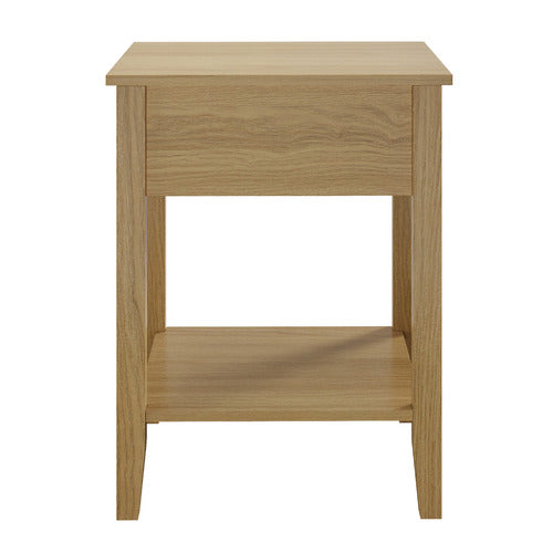 LIVING FUSION NATURAL HILDA BEDSIDE TABLE
