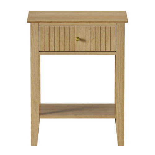 LIVING FUSION NATURAL HILDA BEDSIDE TABLE