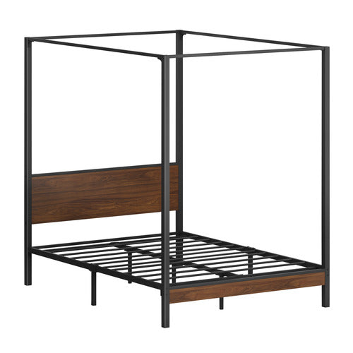 LIVING FUSION VICTORIA QUEEN CANOPY BED FRAME