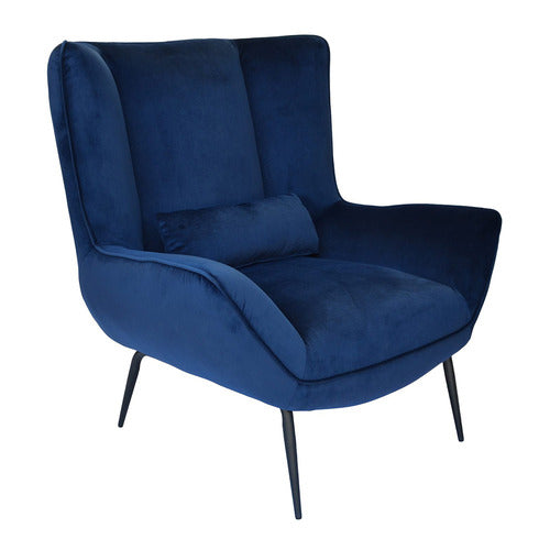 BROOKLYN AND BELLA VICTORIA VELVET WINGBACK ARMCHAIR