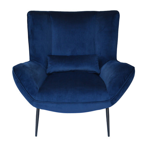 BROOKLYN AND BELLA VICTORIA VELVET WINGBACK ARMCHAIR