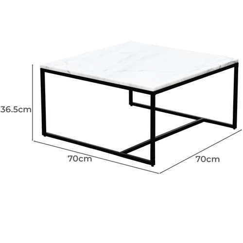BROOKLYN AND BELLA VIEGO MARBLE COFFEE TABLE