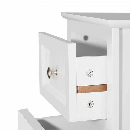 YORK STREET VIKTOR 2 DRAWER BEDSIDE TABLE