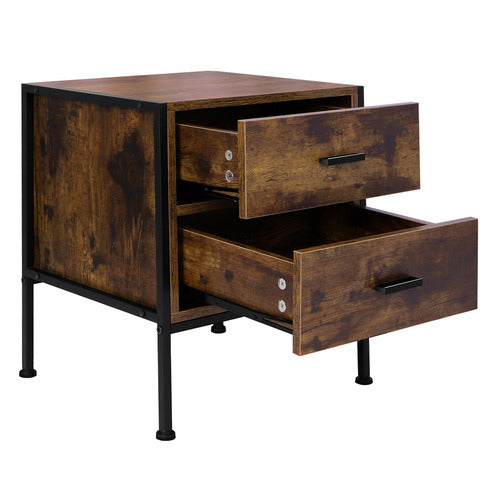HOXTON ROOM VIKTOR 2 DRAWER BEDSIDE TABLES (SET OF 2)