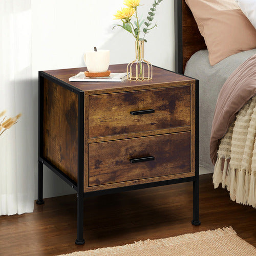 HOXTON ROOM VIKTOR 2 DRAWER BEDSIDE TABLES (SET OF 2)
