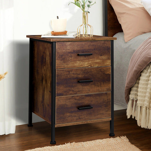 HOXTON ROOM VIKTOR 3 DRAWER BEDSIDE TABLES (SET OF 2)
