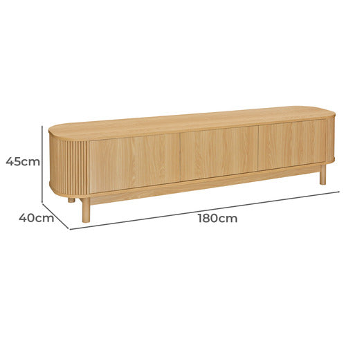 ESTUDIO FURNITURE VILLENEUVE 3 DOOR ENTERTAINMENT UNIT