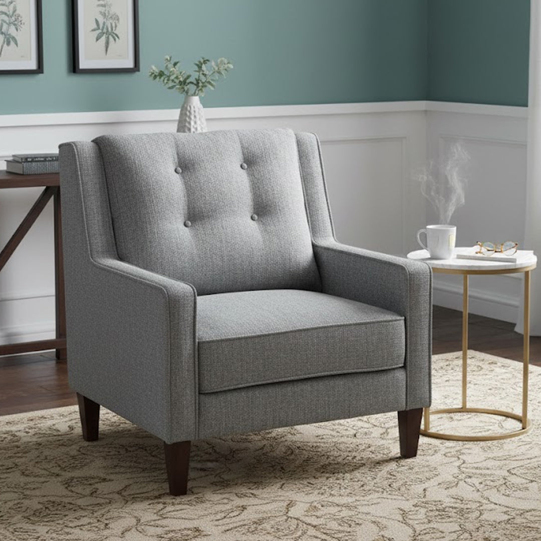 WILLOW ACCENT CHAIR LIGHT GREY