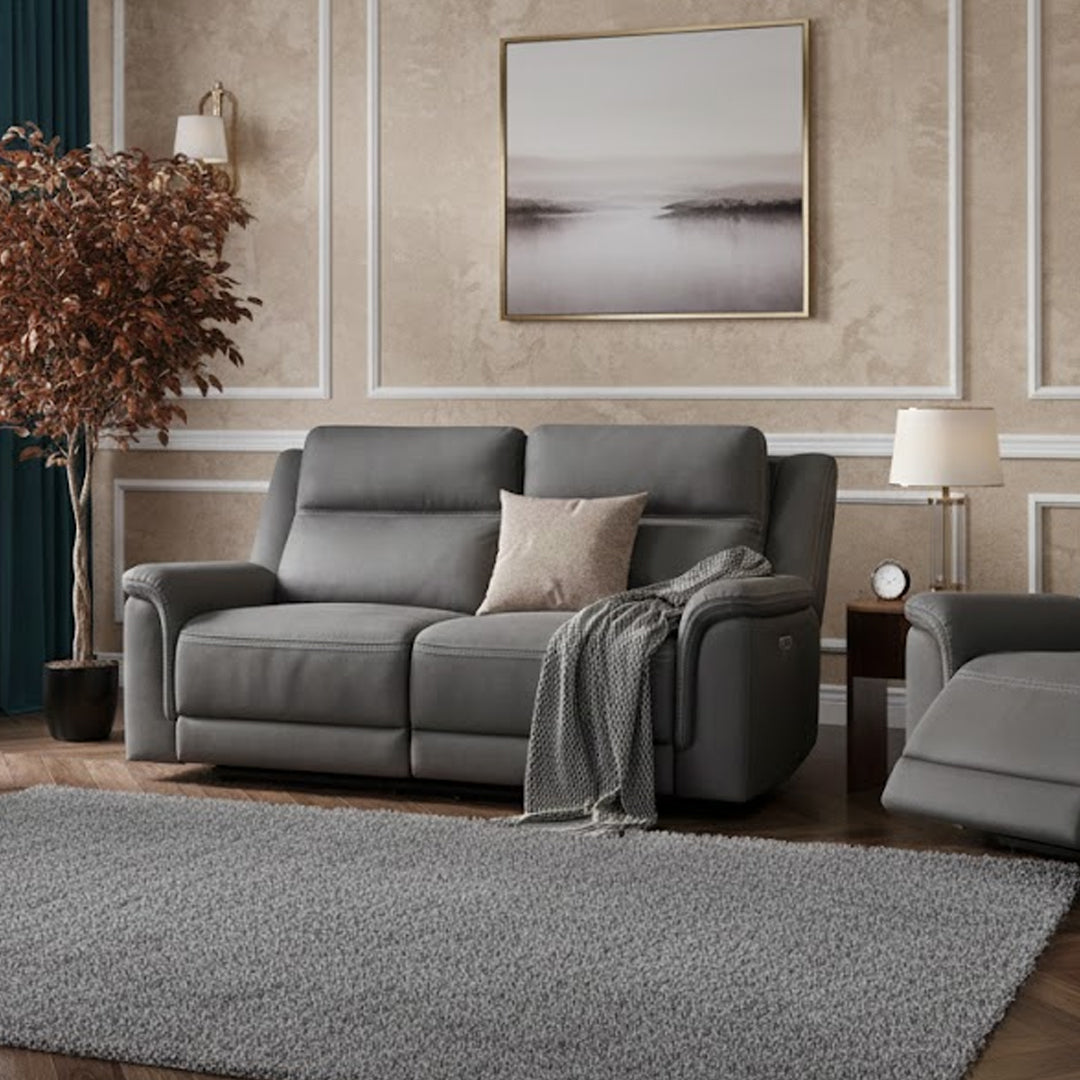 WOLFGANG FABRIC 2.5 SEATER ELECTRIC RECLINER STEE