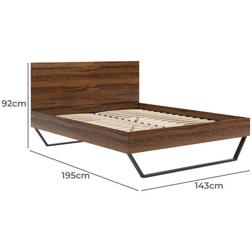 RAWSON & CO WALNUT ATLAS BED FRAME